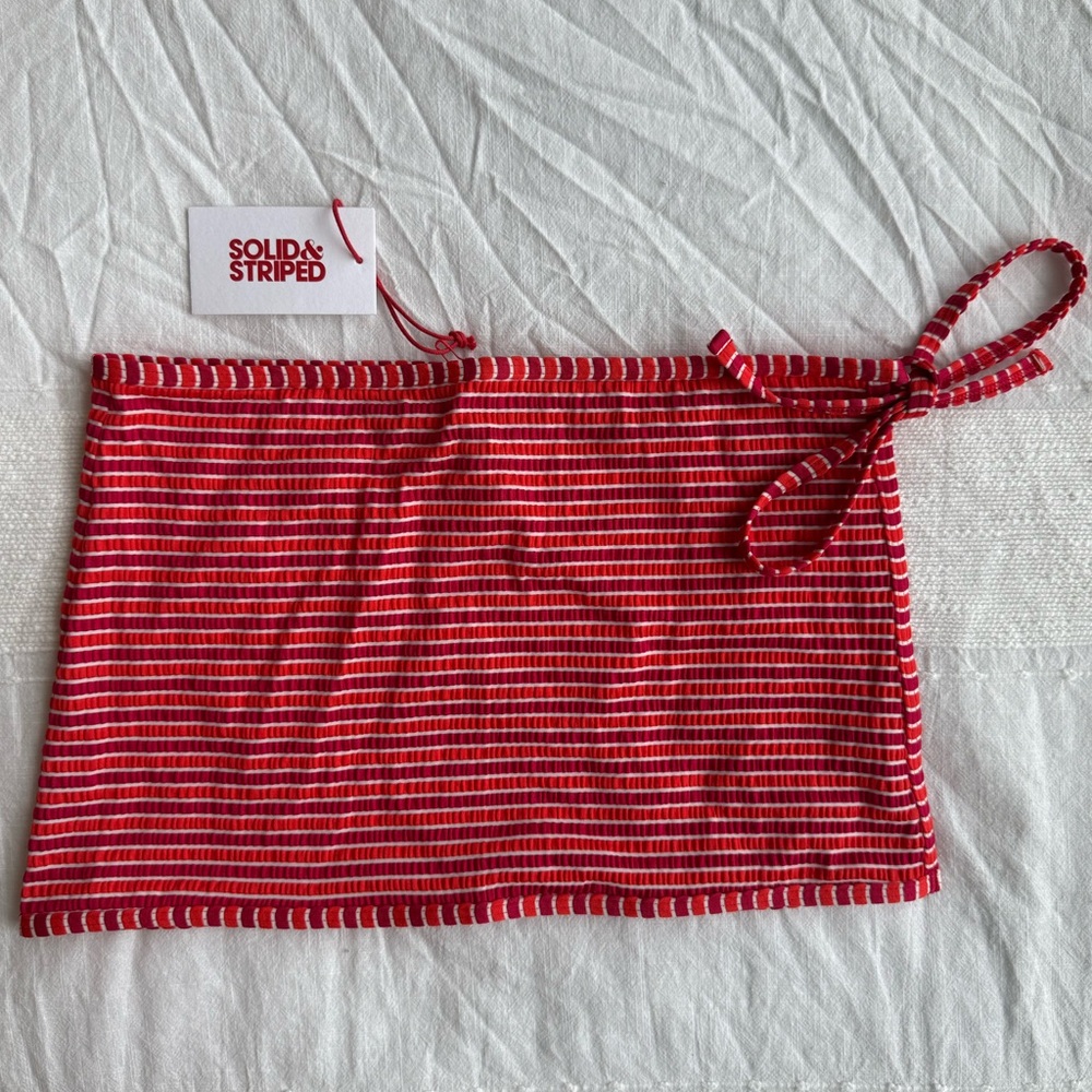 NEW Solid & Striped Swimsuit Skirt |Swimsuit Sarong |Swimsuit Shawl Red & Orange